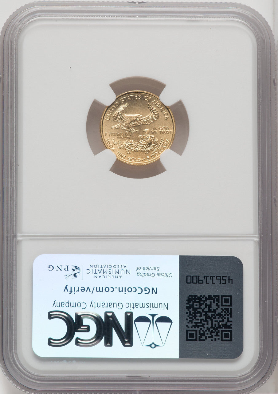 2006-W $5 Tenth-Ounce Gold Eagle Brown Label NGC MS70 | LCR Coin