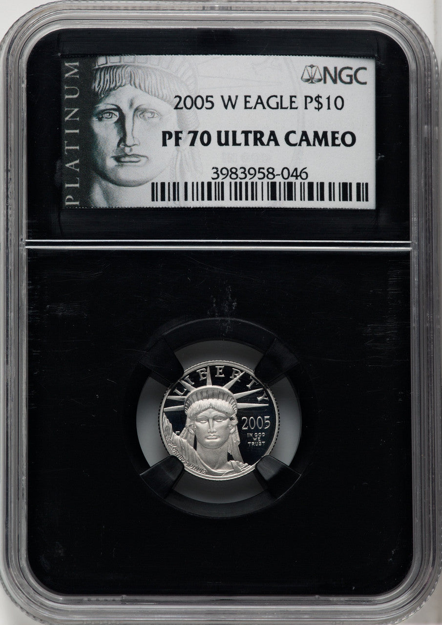 2005-W $10 Tenth-Ounce Platinum NGC PF70 (518999013)