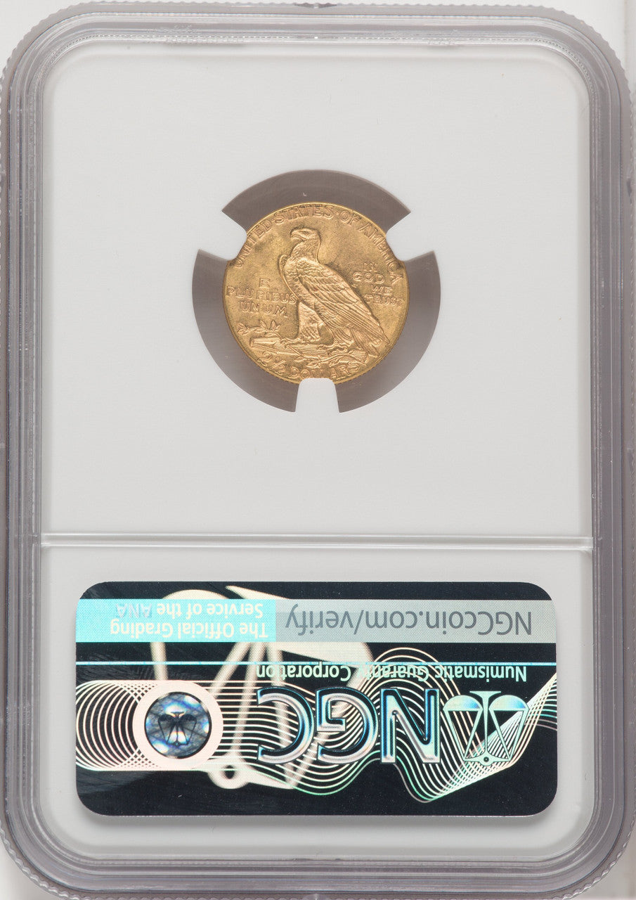 1912 $2.50 Indian Quarter Eagle NGC MS65