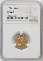 1913 $2.50 Indian Quarter Eagle NGC MS62 (764168009)
