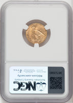 1908 $2.50 Indian Quarter Eagle NGC MS66