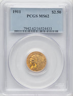 1911 $2.50 Indian Quarter Eagle PCGS MS62 (764688002)