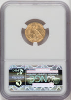 1911 $2.50 Indian Quarter Eagle NGC MS62
