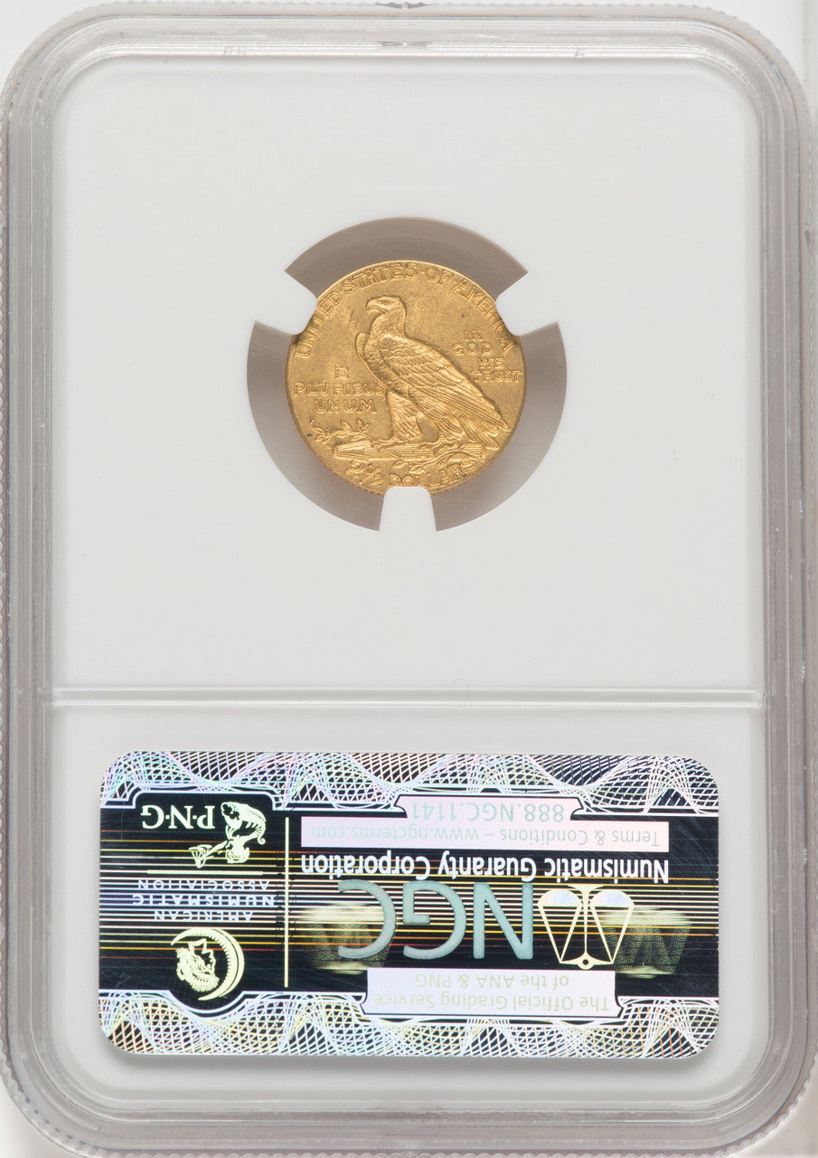 1911 $2.50 Indian Quarter Eagle NGC MS62 (762410066)