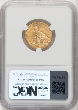 1909-S $5 Indian Half Eagle NGC MS63