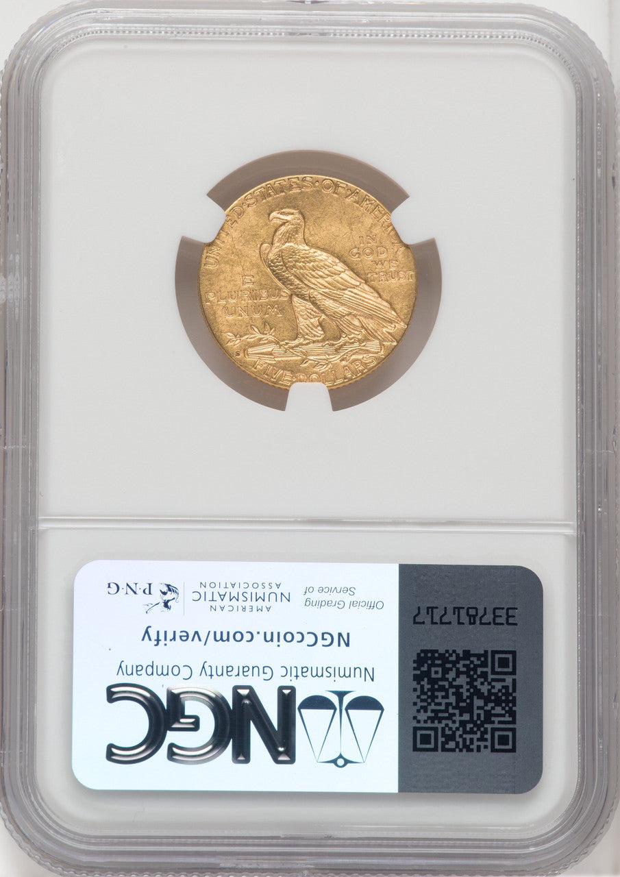 1909-S $5 Indian Half Eagle NGC MS63