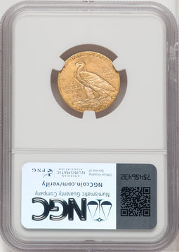 1912 $5 Indian Half Eagle NGC MS64