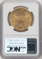 1883-CC $20 Liberty Double Eagle NGC MS60