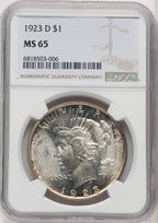 1923-D $1 Peace Dollar NGC MS65 (766416027)