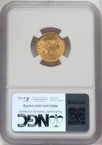 1873 $2.50 Closed 3 Liberty Quarter Eagle NGC MS64 (766416028)