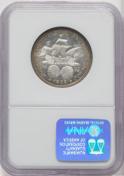 1892 50C COLUMBIAN PL Commemorative Silver NGC MS63