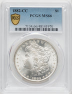 1882-CC Morgan Dollar PCGS MS66