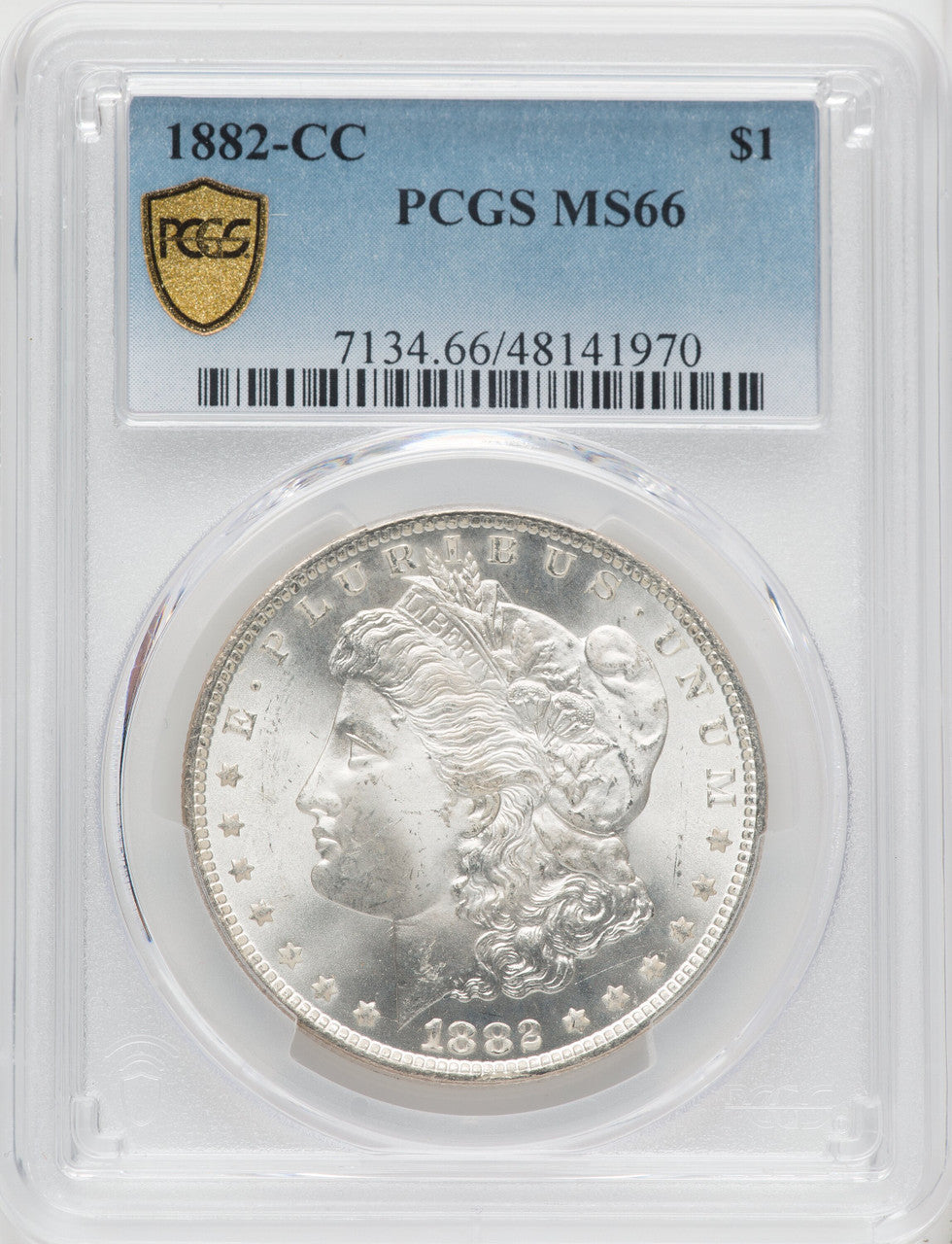 1882-CC Morgan Dollar PCGS MS66