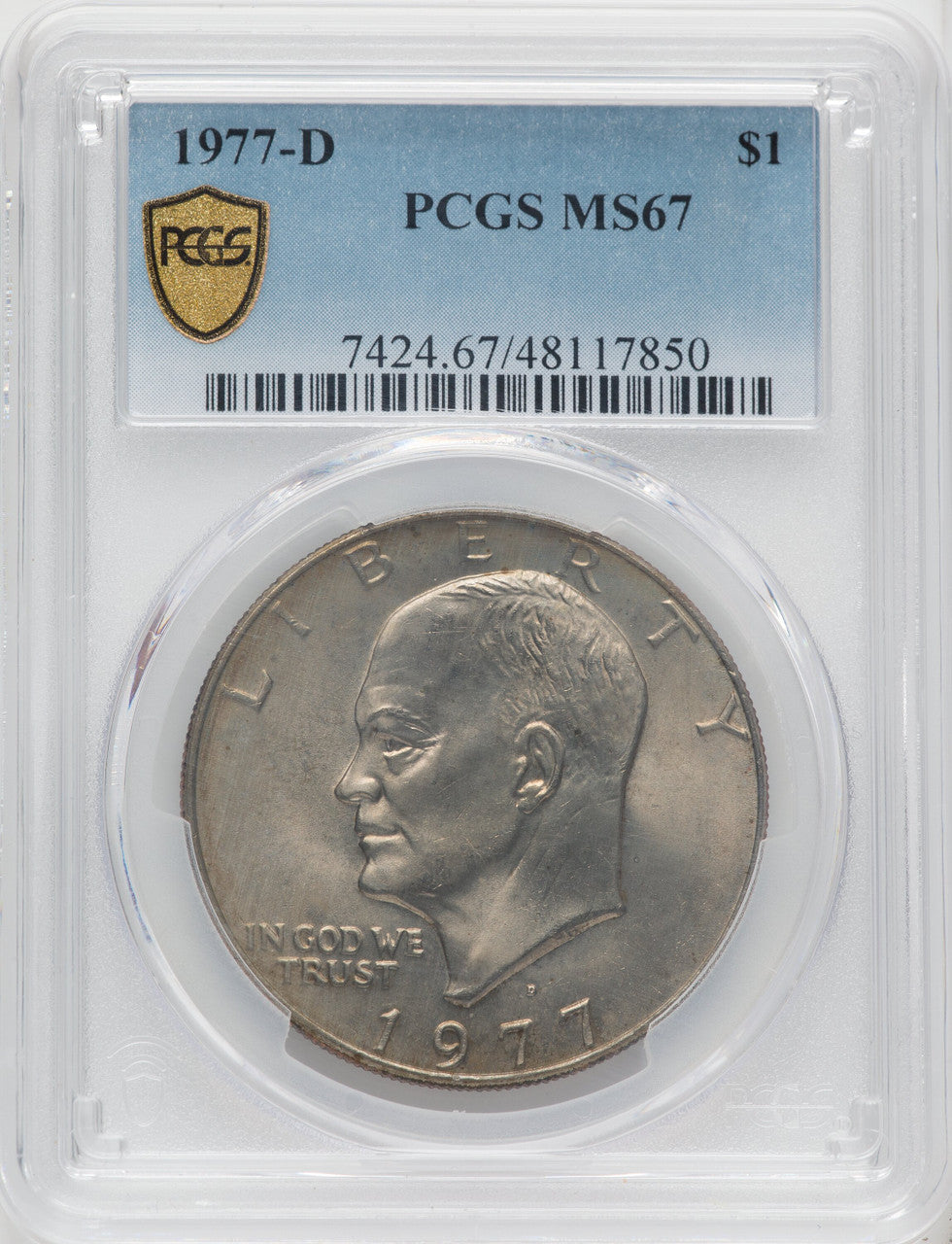 1977-D $1 Eisenhower Dollar PCGS MS67
