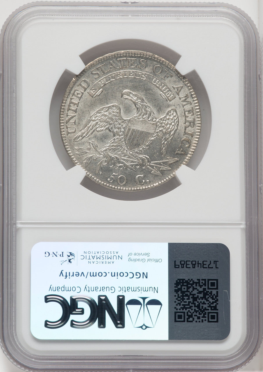 1811 50C Large 8 Bust Half Dollar NGC AU58