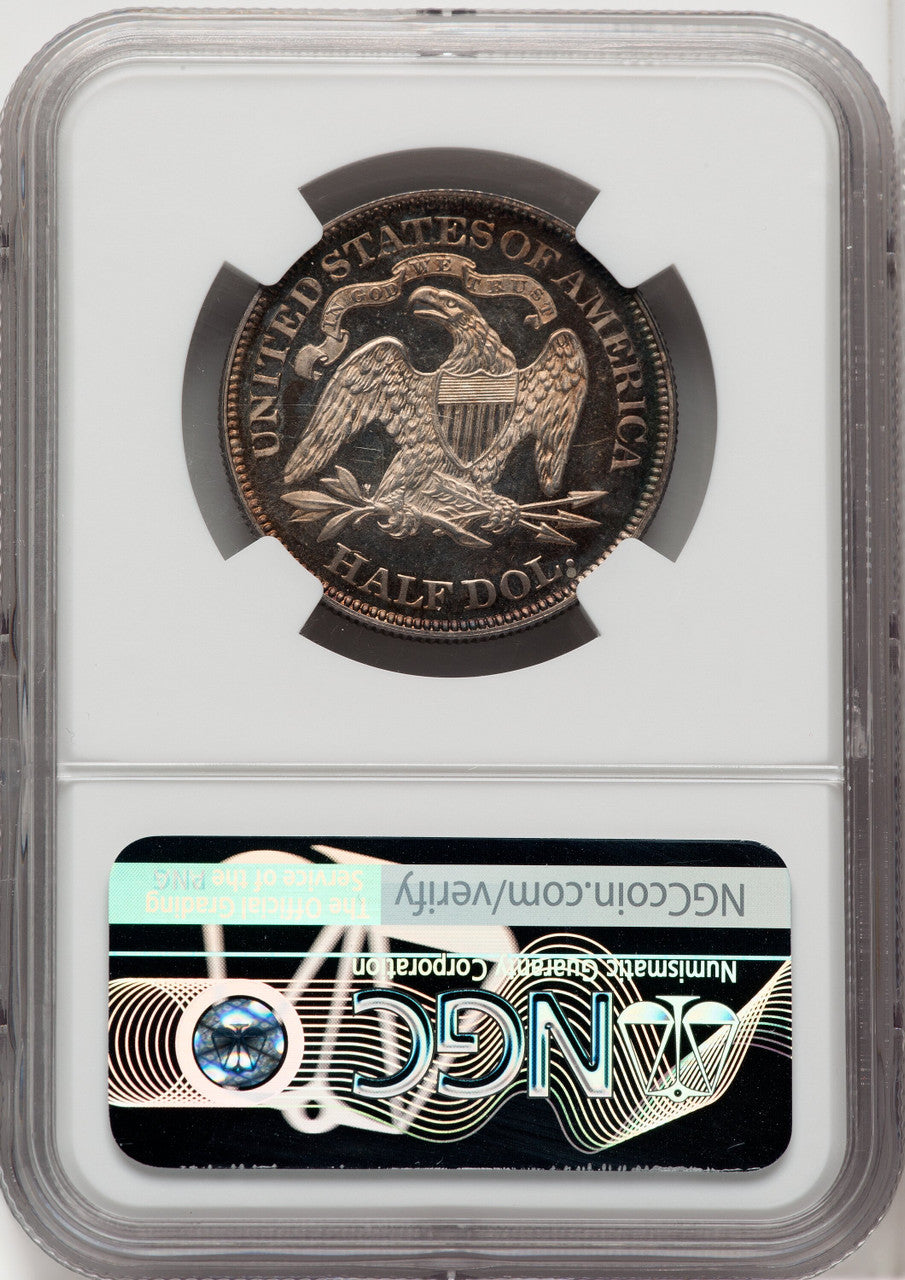 1876 50C CA Proof Seated Half Dollar NGC PR65