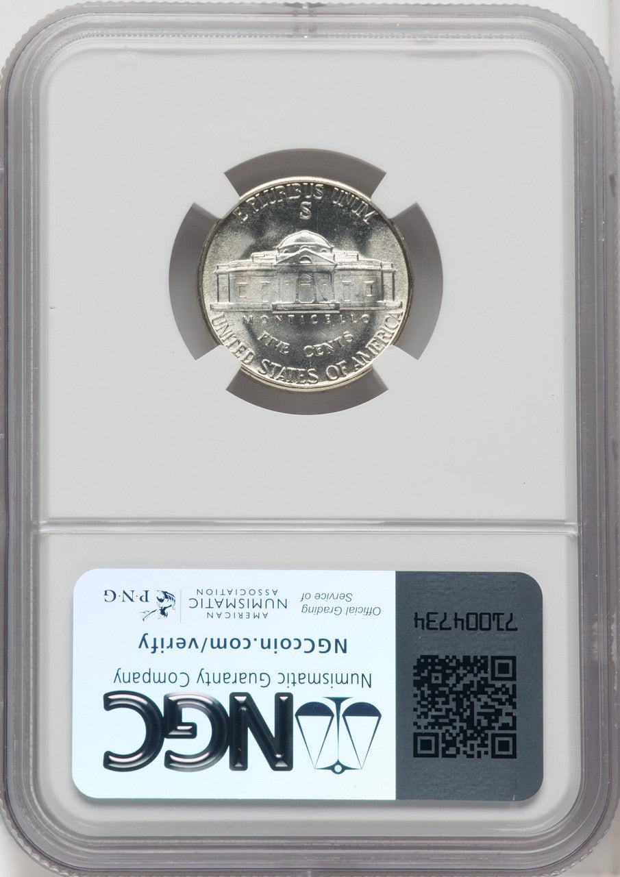 1942-S 5C FS Jefferson Nickel NGC MS67