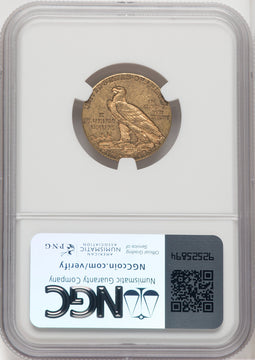 1909-S $5 Indian Half Eagle NGC AU53 (518925114)