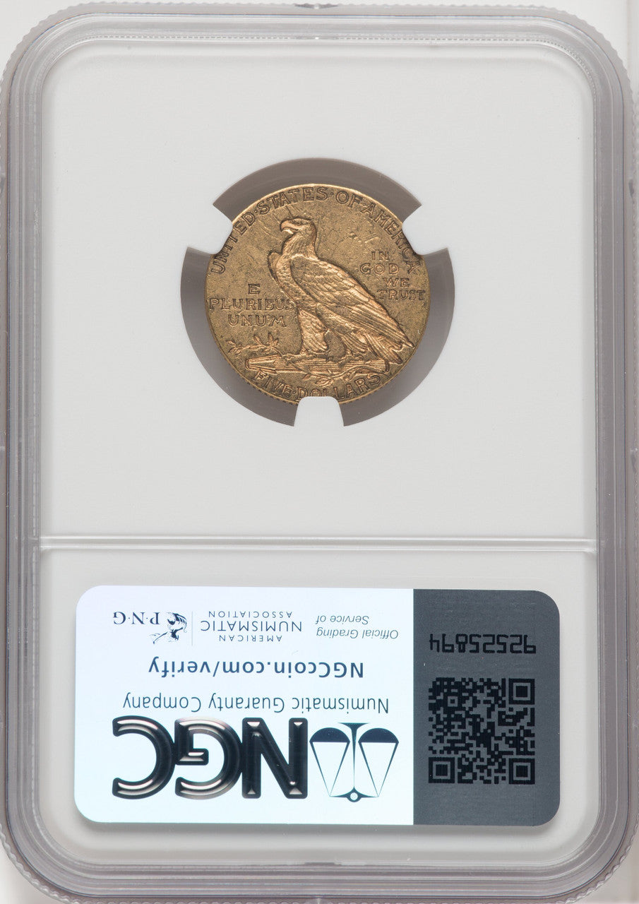 1909-S $5 Indian Half Eagle NGC AU53 (518925114)