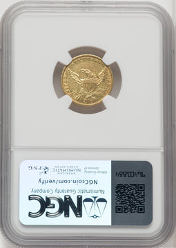 1834 $2.50 Classic Quarter Eagle NGC AU53