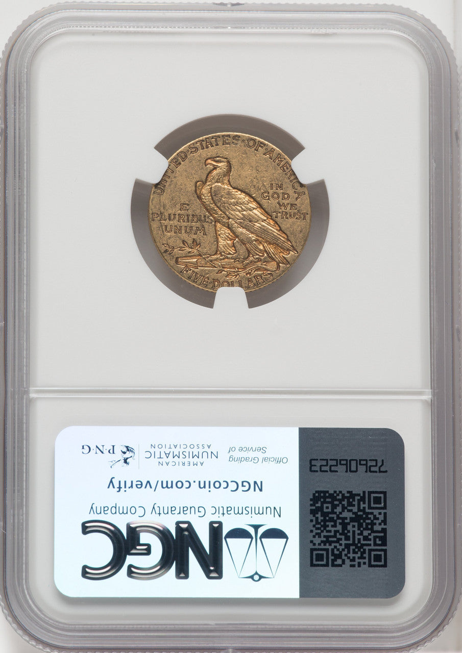 1909-S $5 Indian Half Eagle NGC AU55