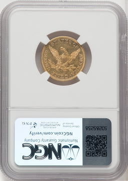 1859 $5 Liberty Half Eagle NGC AU55