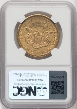 1865-S $20 Liberty Double Eagle NGC AU53