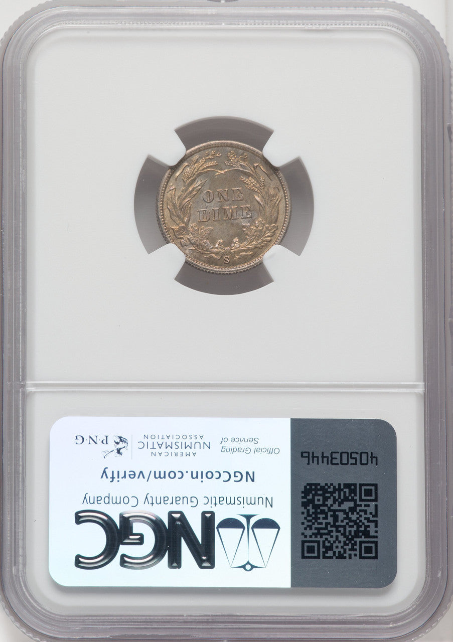 1899-S 10C Barber Dime NGC MS64