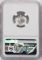 1960 10C FB Roosevelt Dime NGC MS67+