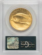 1907 $20 Wire Rim High Relief Double Eagle PCGS MS64