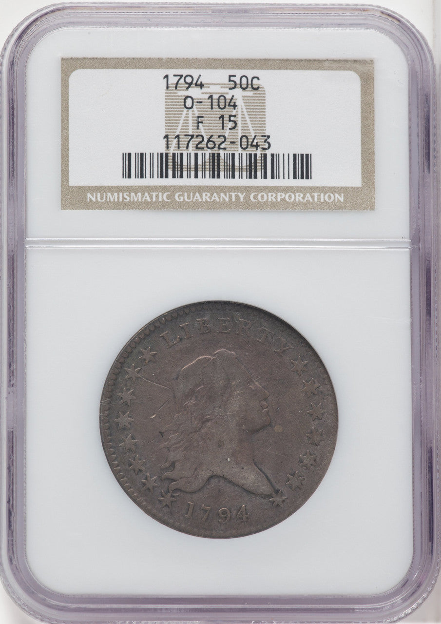 1794 50C O-104 Early Half Dollar NGC 15