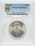 1961-D 50C FL Franklin Half Dollar PCGS MS66