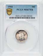 1944 10C FB Mercury Dime PCGS MS67 (506001023)