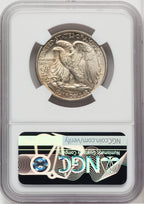 1937 50C Walking Liberty Half Dollar NGC MS66+