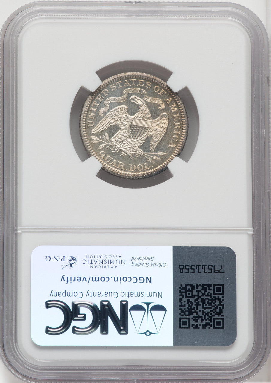 1883 25C Proof Seated Quarter NGC PR65