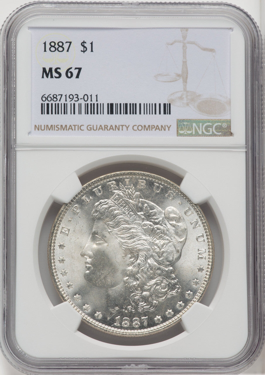 1887 $1 Morgan Dollar NGC MS67 (518925036)
