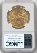 1890-CC $20 Liberty Double Eagle NGC MS60
