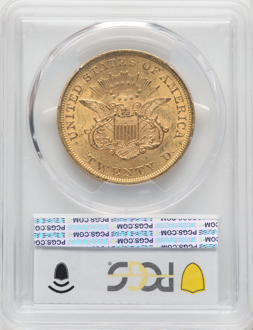 1852 $20 Liberty Double Eagle PCGS MS61