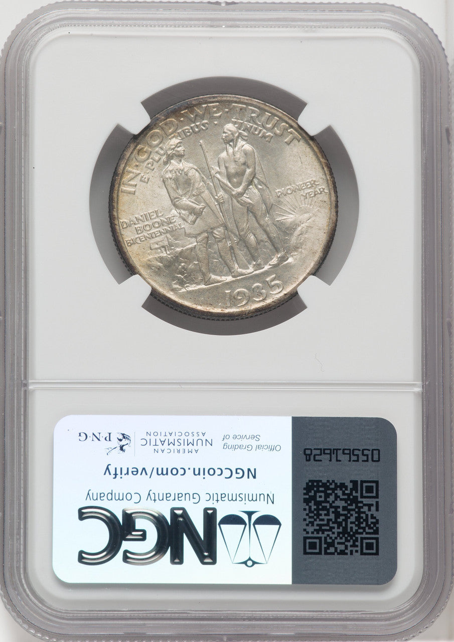 1935 50C Boone Commemorative Silver NGC MS67