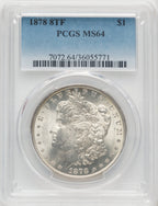 1878 8TF $1 Morgan Dollar PCGS MS64 (766680003)
