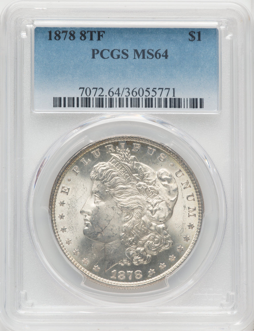 1878 8TF $1 Morgan Dollar PCGS MS64 (766680003)