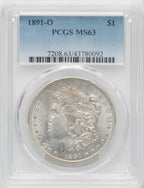 1891-O $1 Morgan Dollar PCGS MS63 (766680028)