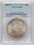 1897-S $1 Morgan Dollar PCGS MS65