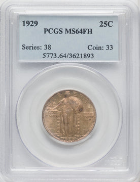 1929 25C FH Standing Liberty Quarter PCGS MS64