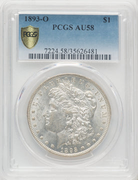 1893-O $1 Morgan Dollar PCGS AU58