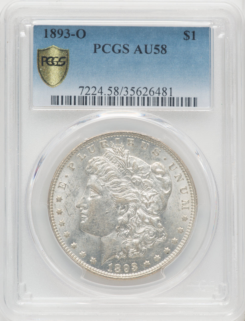 1893-O $1 Morgan Dollar PCGS AU58