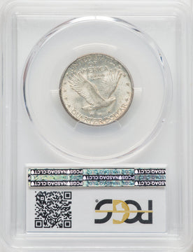1917-D Type Two FH Standing Liberty Quarter PCGS MS66