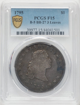1795 S$1 B-5 BB-27 Early Dollar PCGS 15