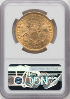 1873 $20 OPEN 3 Liberty Double Eagle NGC MS61 (766345077)