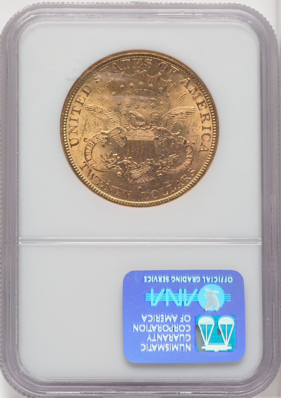 1881-S $20 Liberty Double Eagle NGC MS60